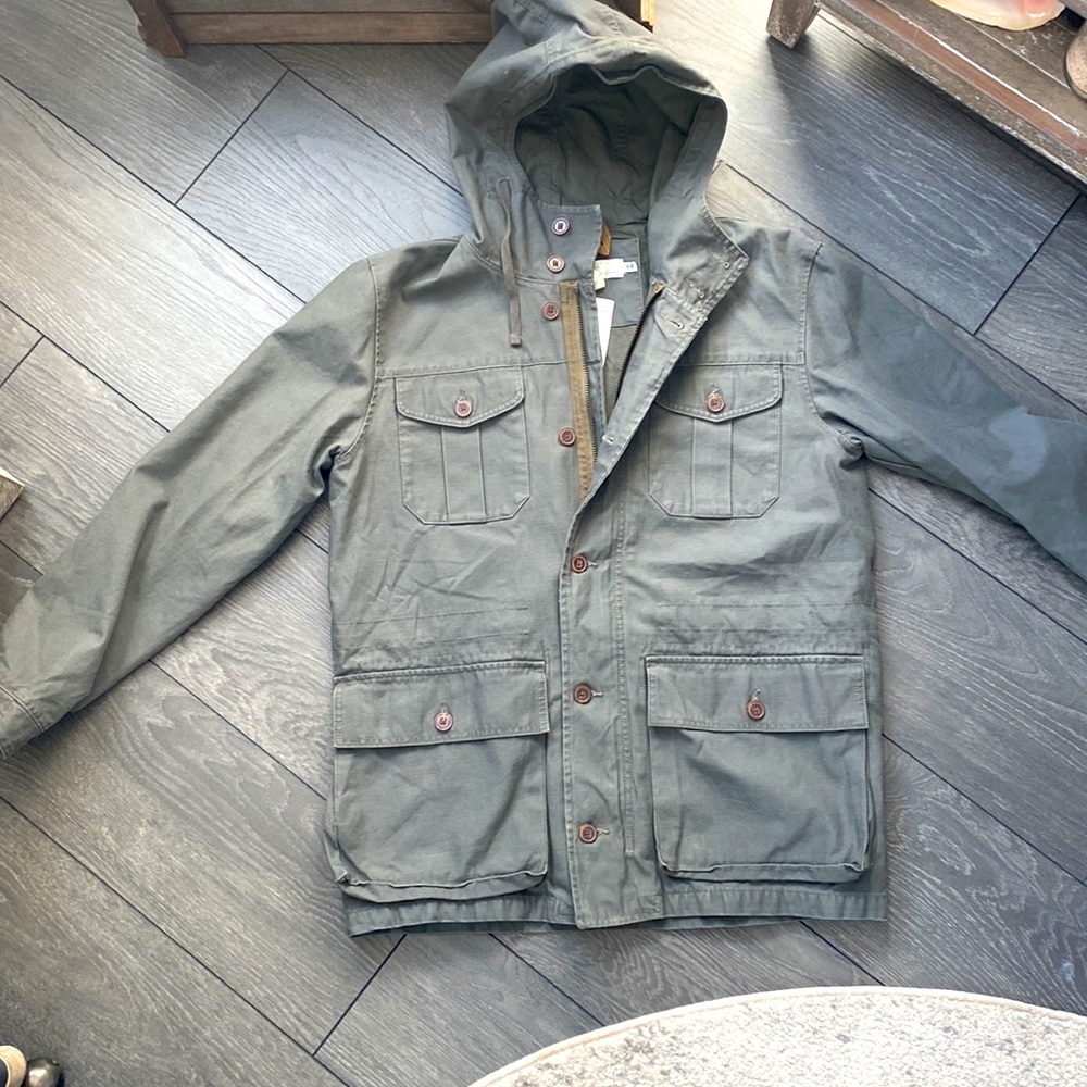 NWT H&M L.O.G.G. Army Green utility jacket - Picture 2 of 6